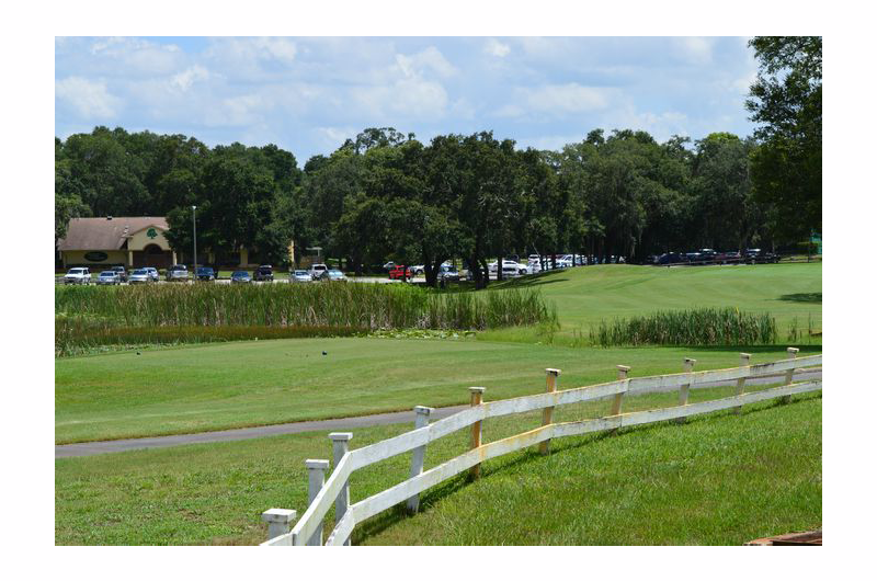 View of clubhouse and fairway